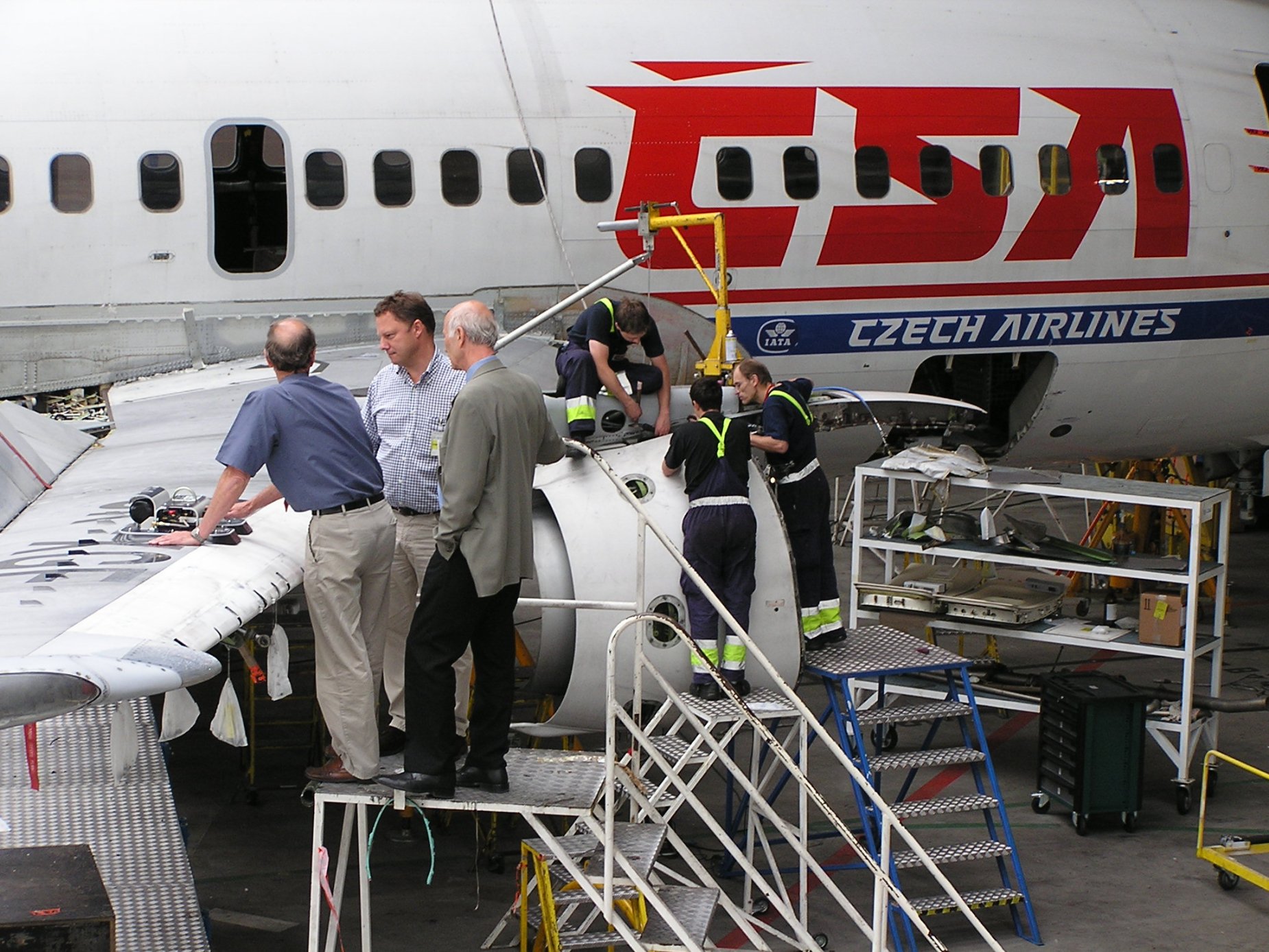 Vakuové kotvící body pro České Aerolinie.
